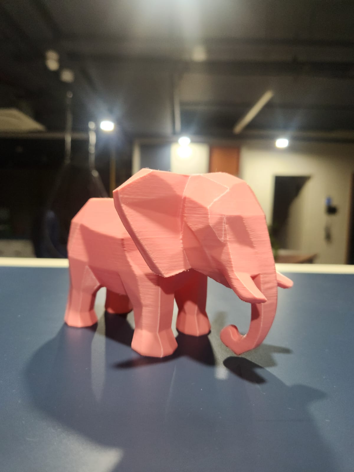 Geometric Elephant Planter – 3D Printed Modern Pot
