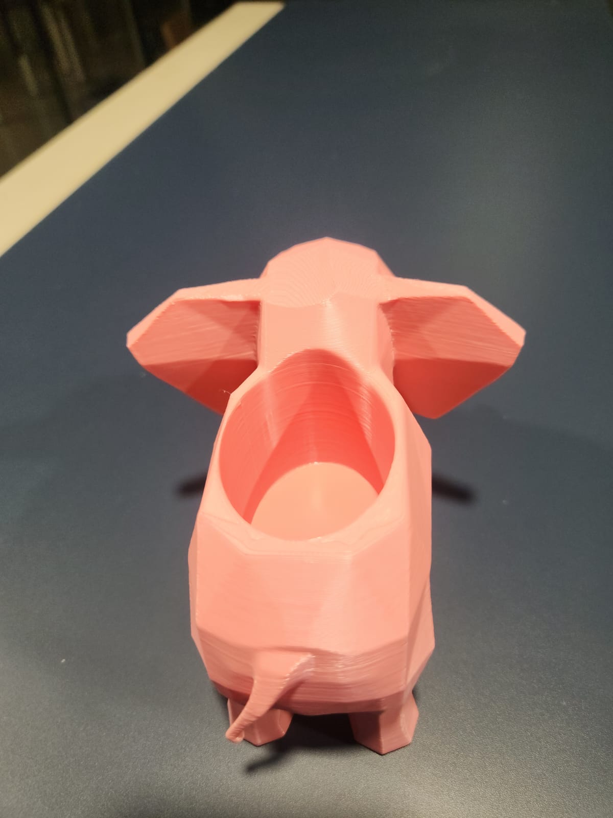 Geometric Elephant Planter – 3D Printed Modern Pot
