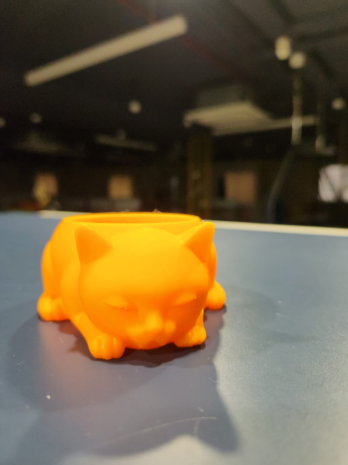 3D Printed Cat Pot – Cute Planter for Desk & Home Decor