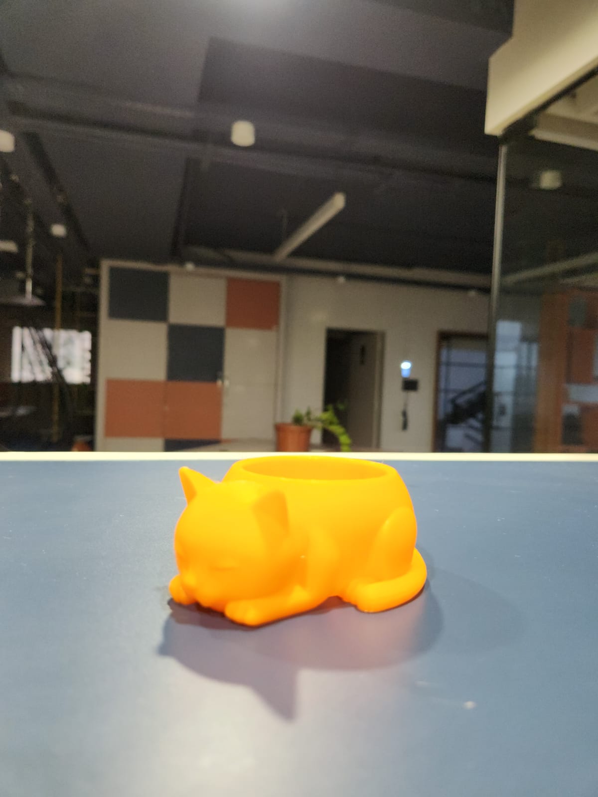3D Printed Cat Pot – Cute Planter for Desk & Home Decor
