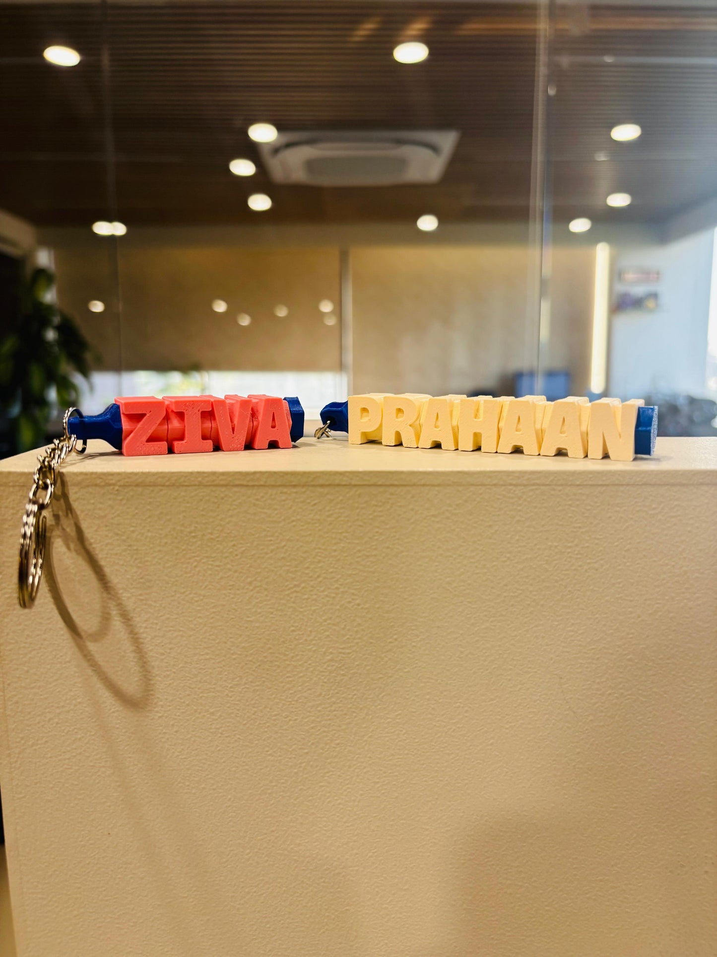 3D printed custom name keychain