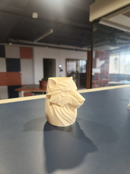3D Printed Bear Pot – Modern Animal Planter for Desk & Home Decor