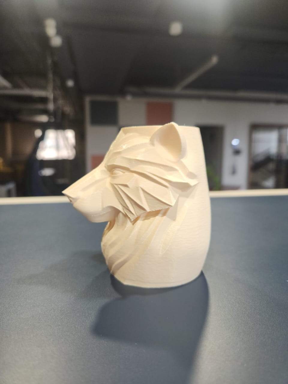 3D Printed Bear Pot – Modern Animal Planter for Desk & Home Decor