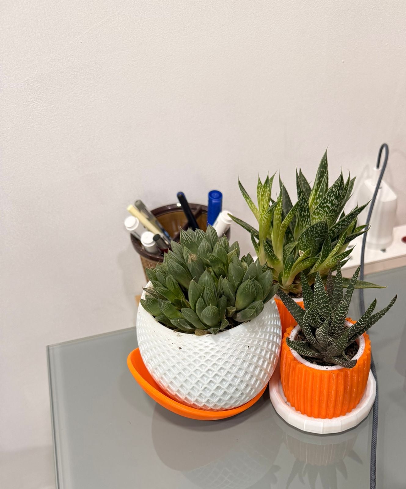 GeoGlow Succulent Planter – 3D Printed Elegance
