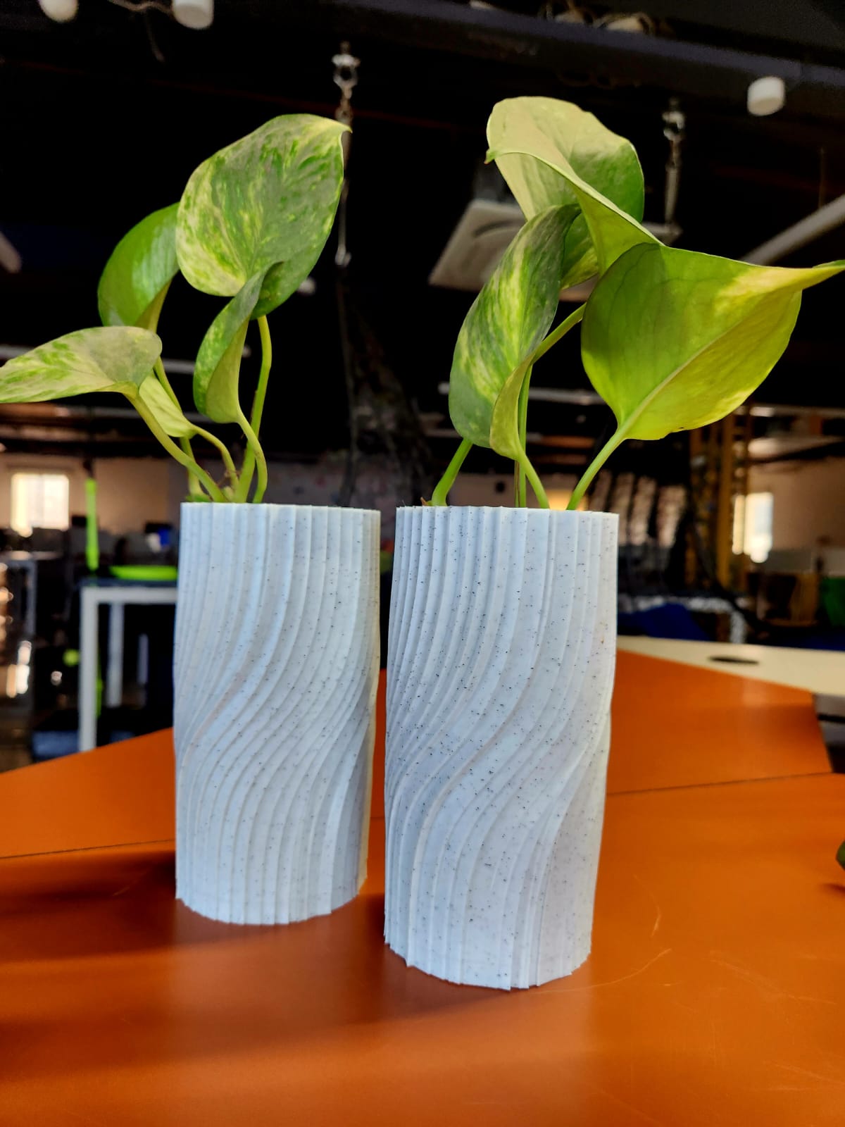 Marbella Wave Planter Set with Custom Message Tags