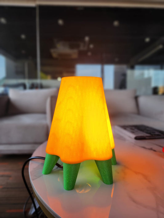 GlowPod Table Lamp – Orange & Green Edition