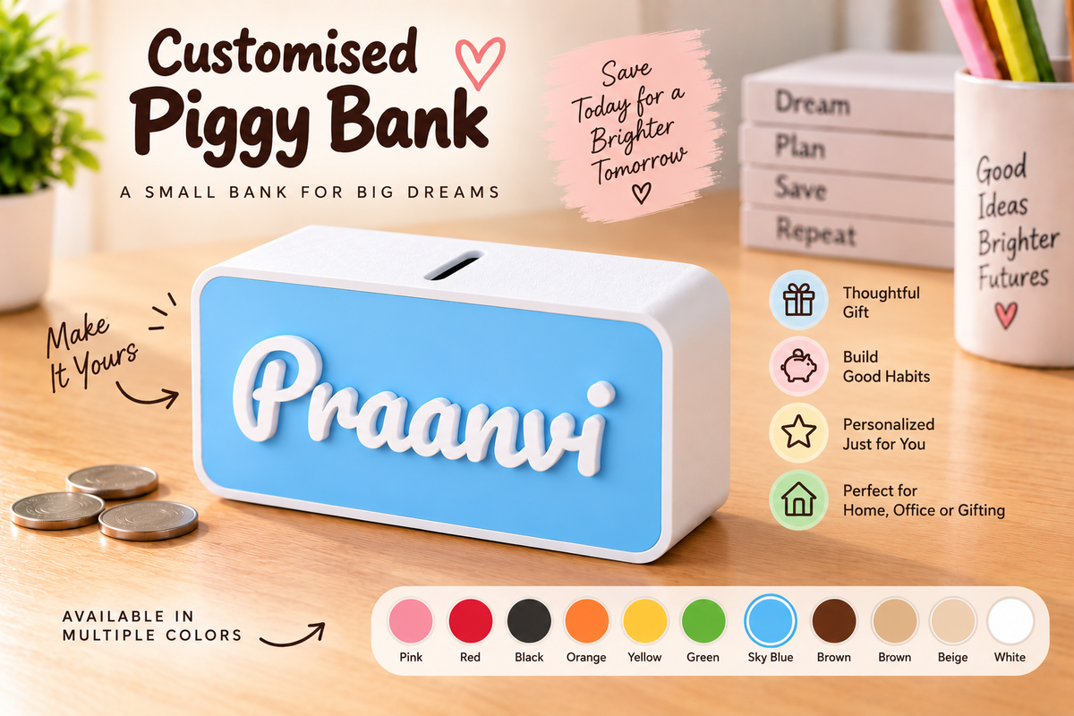 Personalised Custom Name Piggy Bank