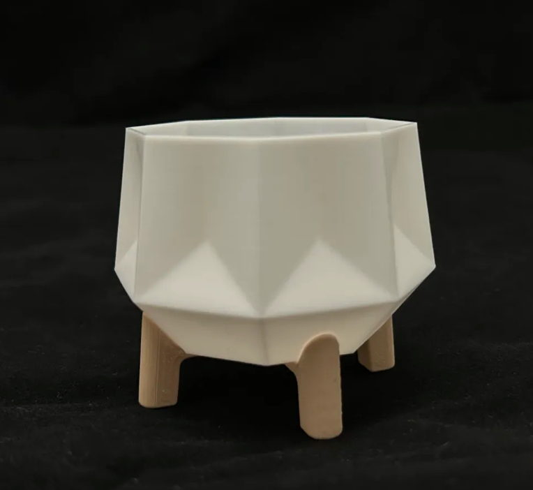 Geometric Gem Planter With a Stand