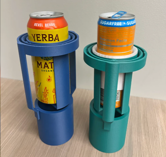 Anti-spill 3D printed car cup holder