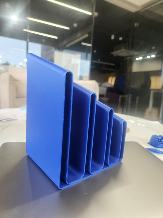 3D Printed Modern Book Organizer – Minimalist Desk & Shelf Storage