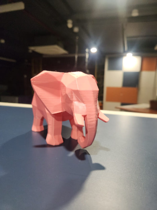 Geometric Elephant Planter – 3D Printed Modern Pot