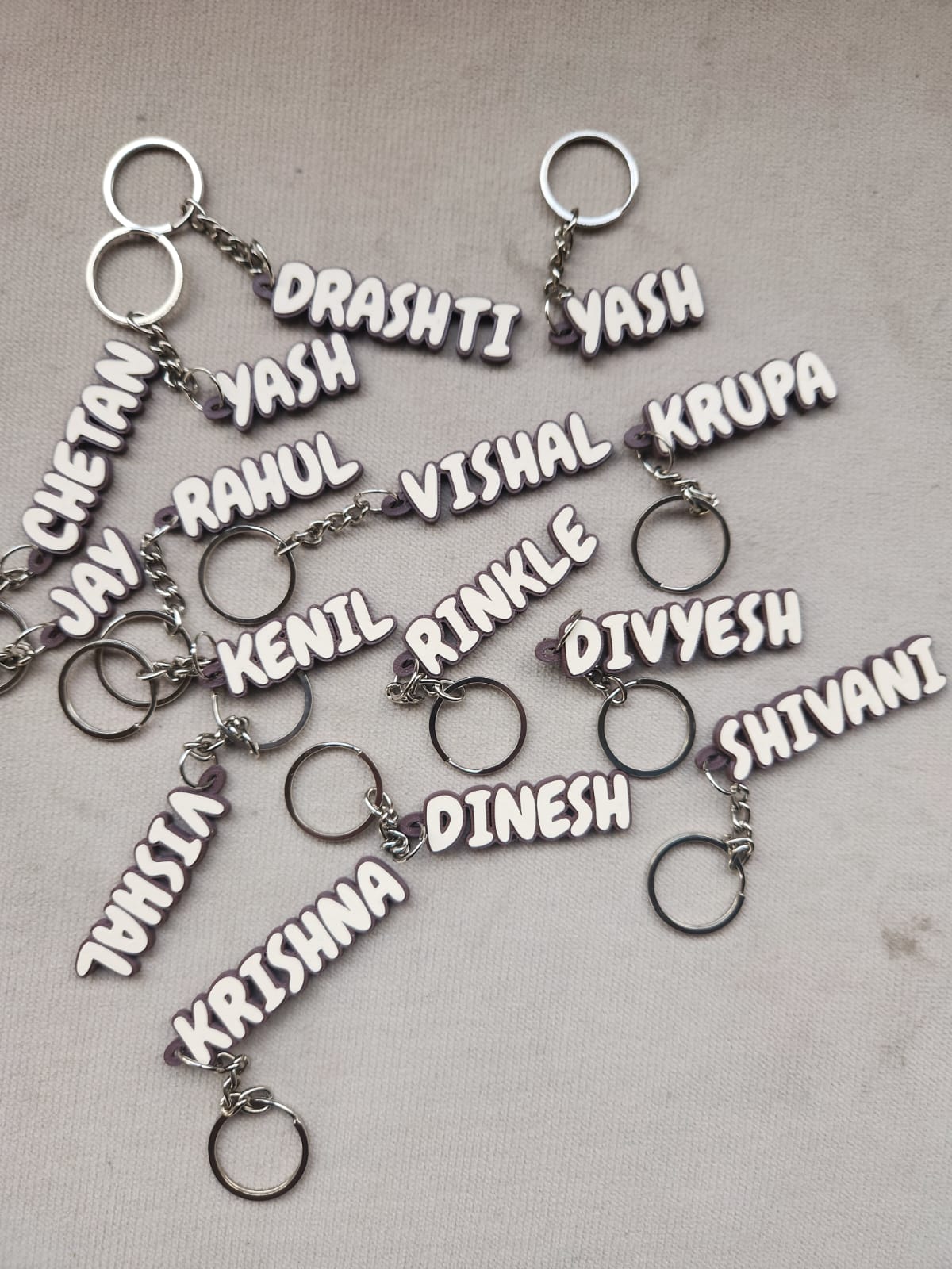 3D printed custom name keychain