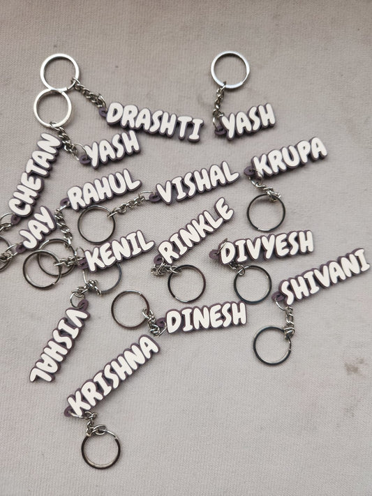 3D printed custom name keychain