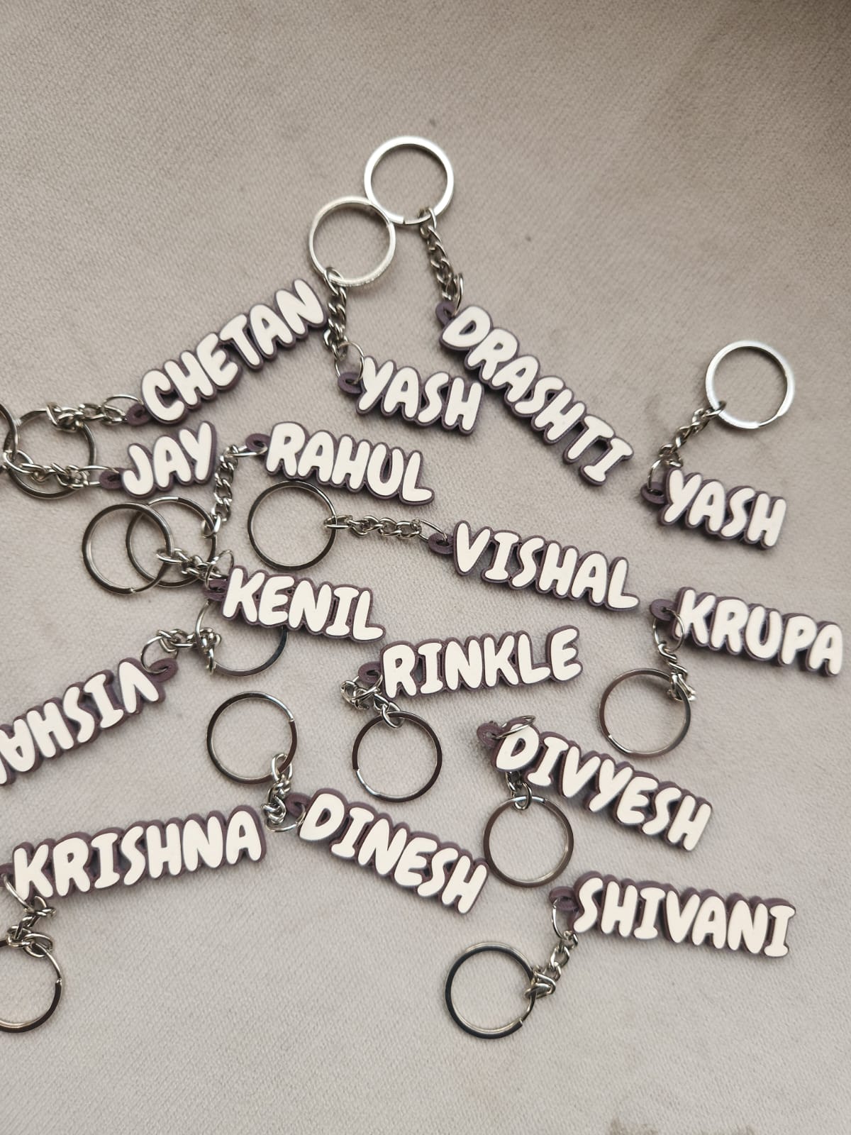 3D printed custom name keychain