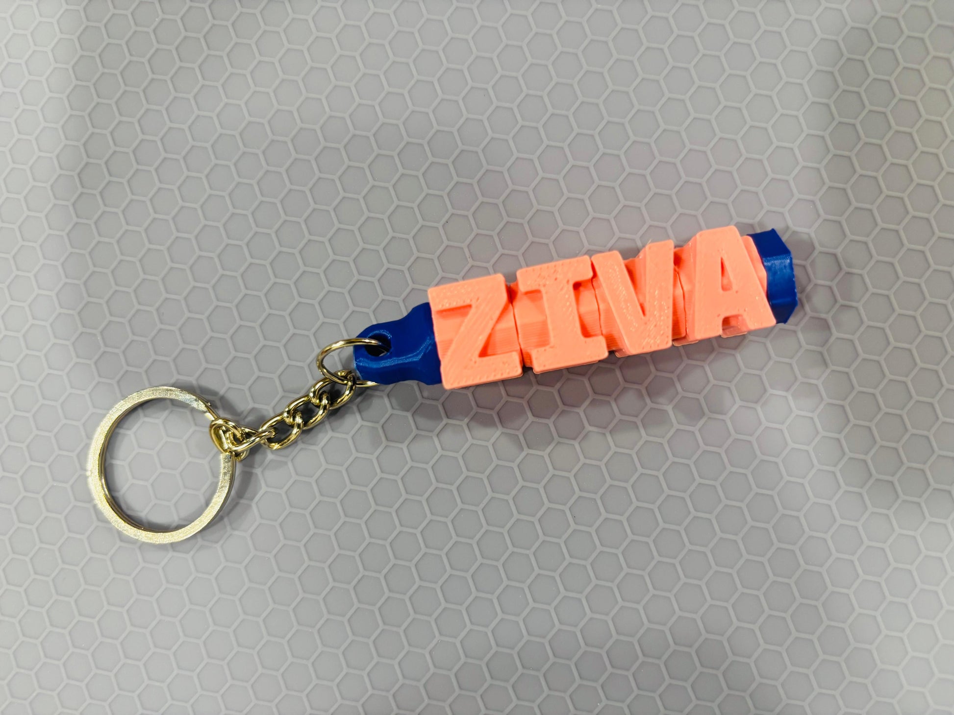 3D printed custom name keychain
