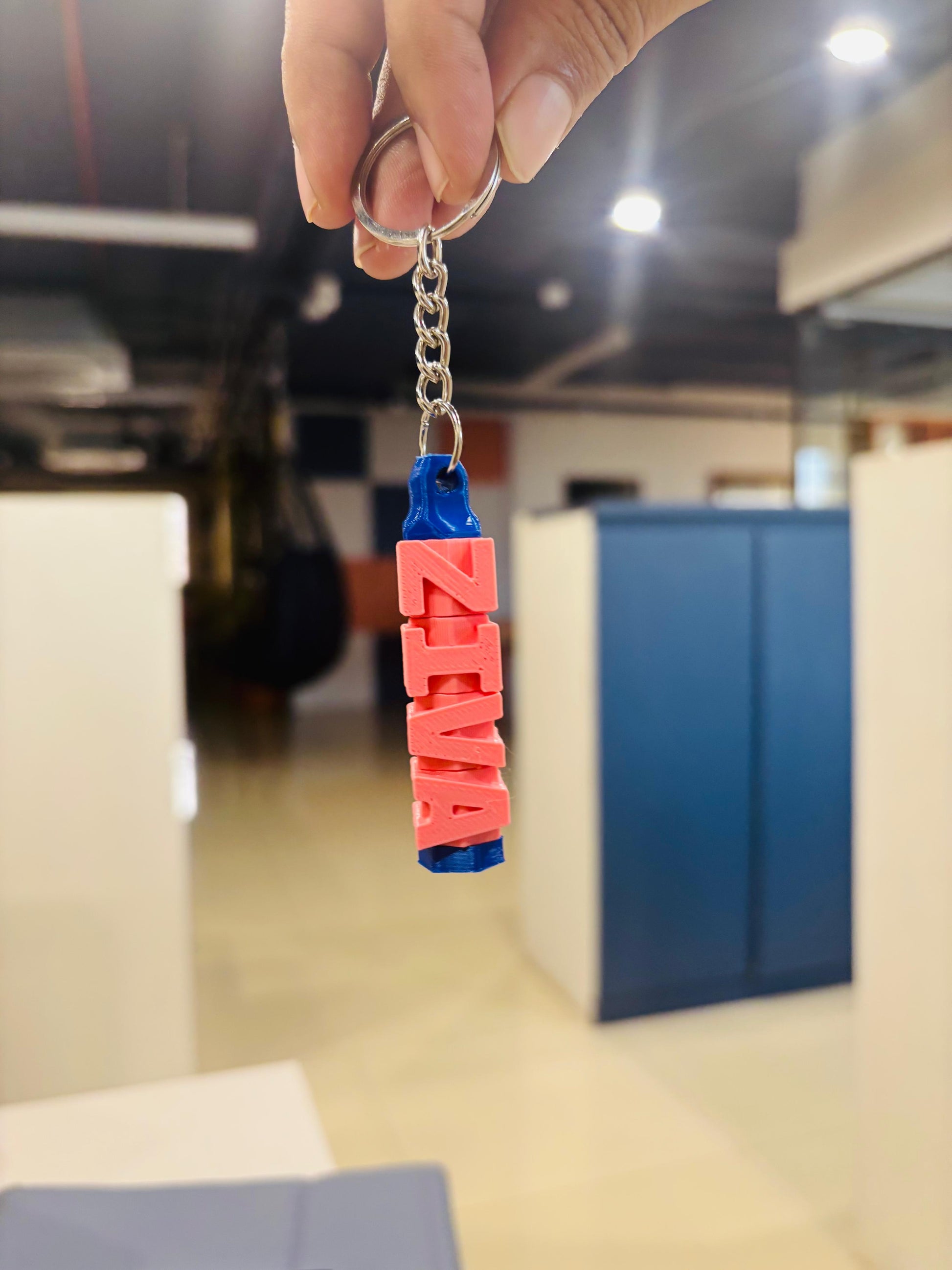 3D printed custom name keychain