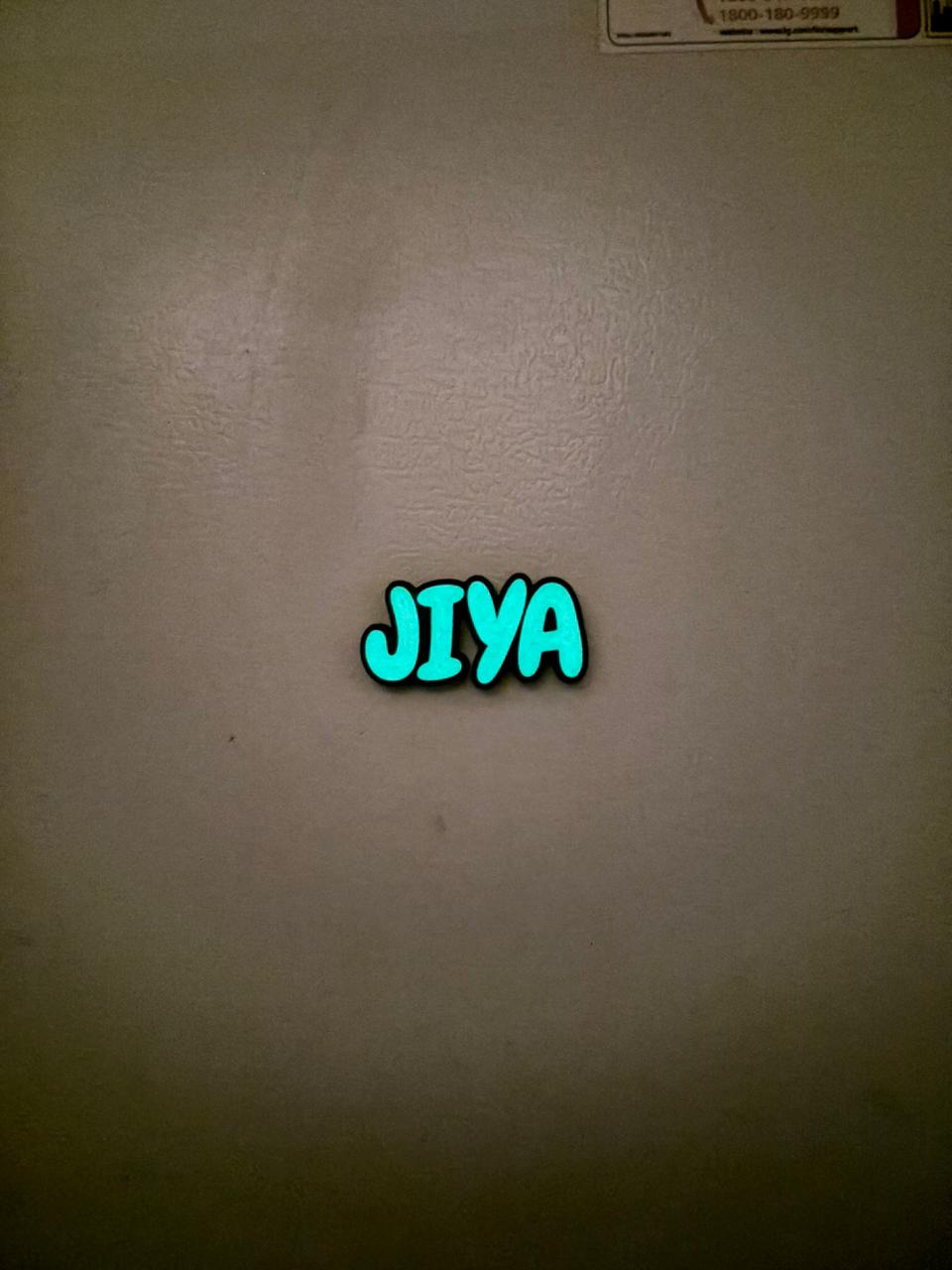 Glow in the Dark Custom Name Fridge Magnet