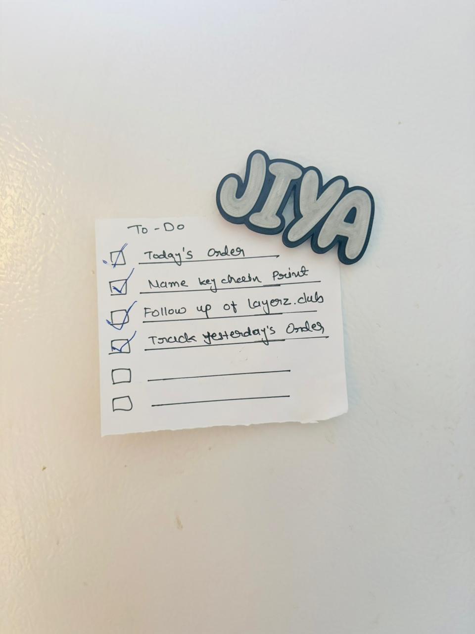 Glow in the Dark Custom Name Fridge Magnet