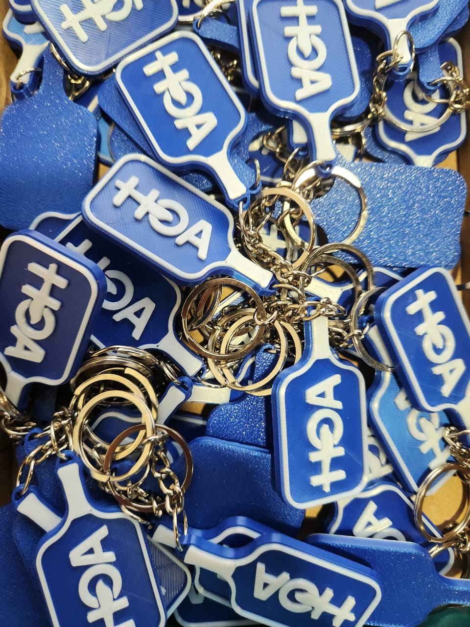 3D printed custom brand name keychain