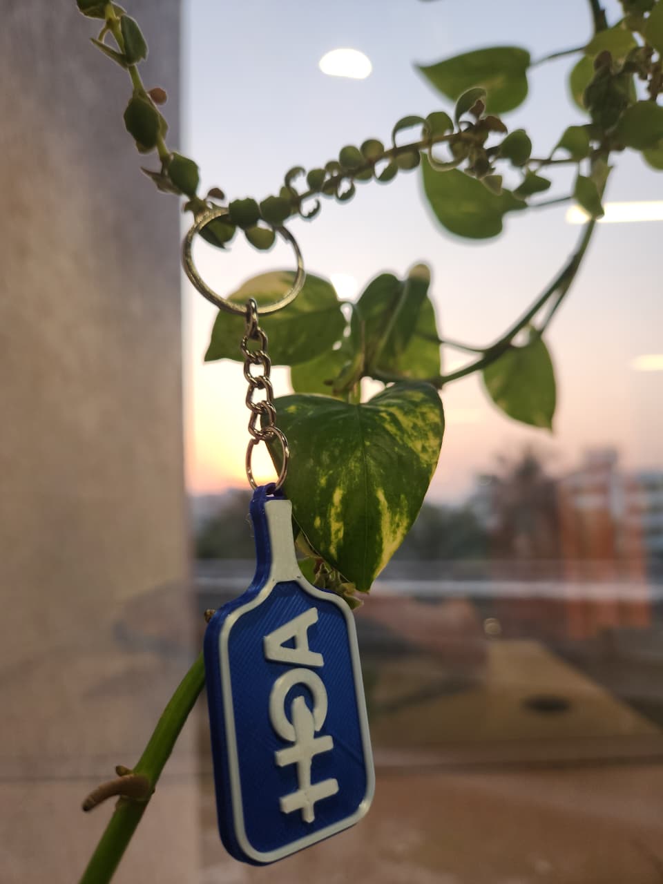 3D printed custom brand name keychain
