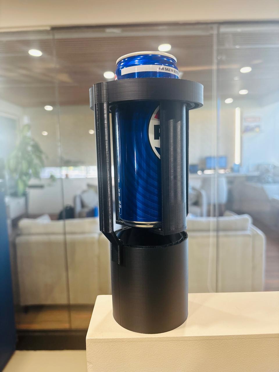 Anti-spill 3D printed car cup holder