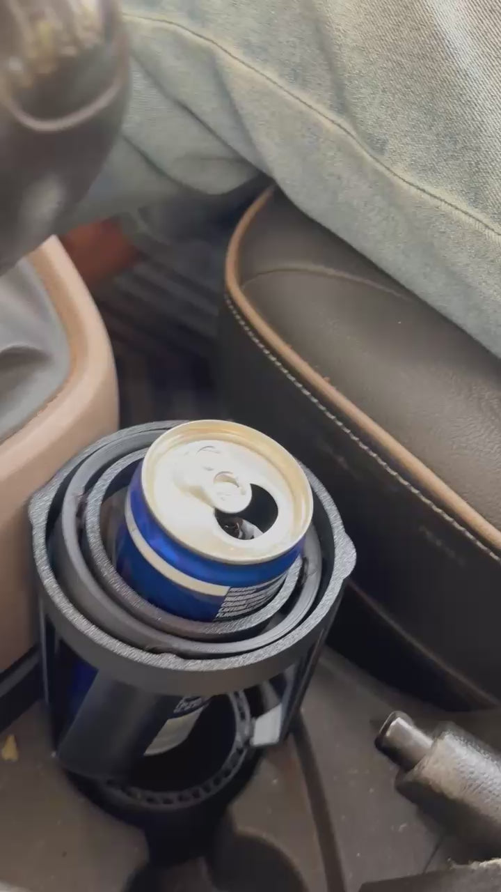 Anti-spill 3D printed car cup holder
